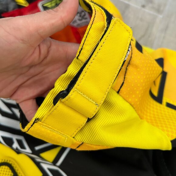 Fly Racing Rockstar Kinetic Mesh Tech Motocross Pants Size 32 Black & Yellow - Picture 8 of 11